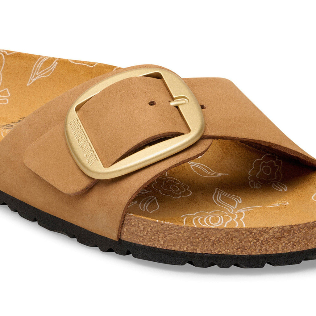 Madrid Big Buckle Nubuk Leather