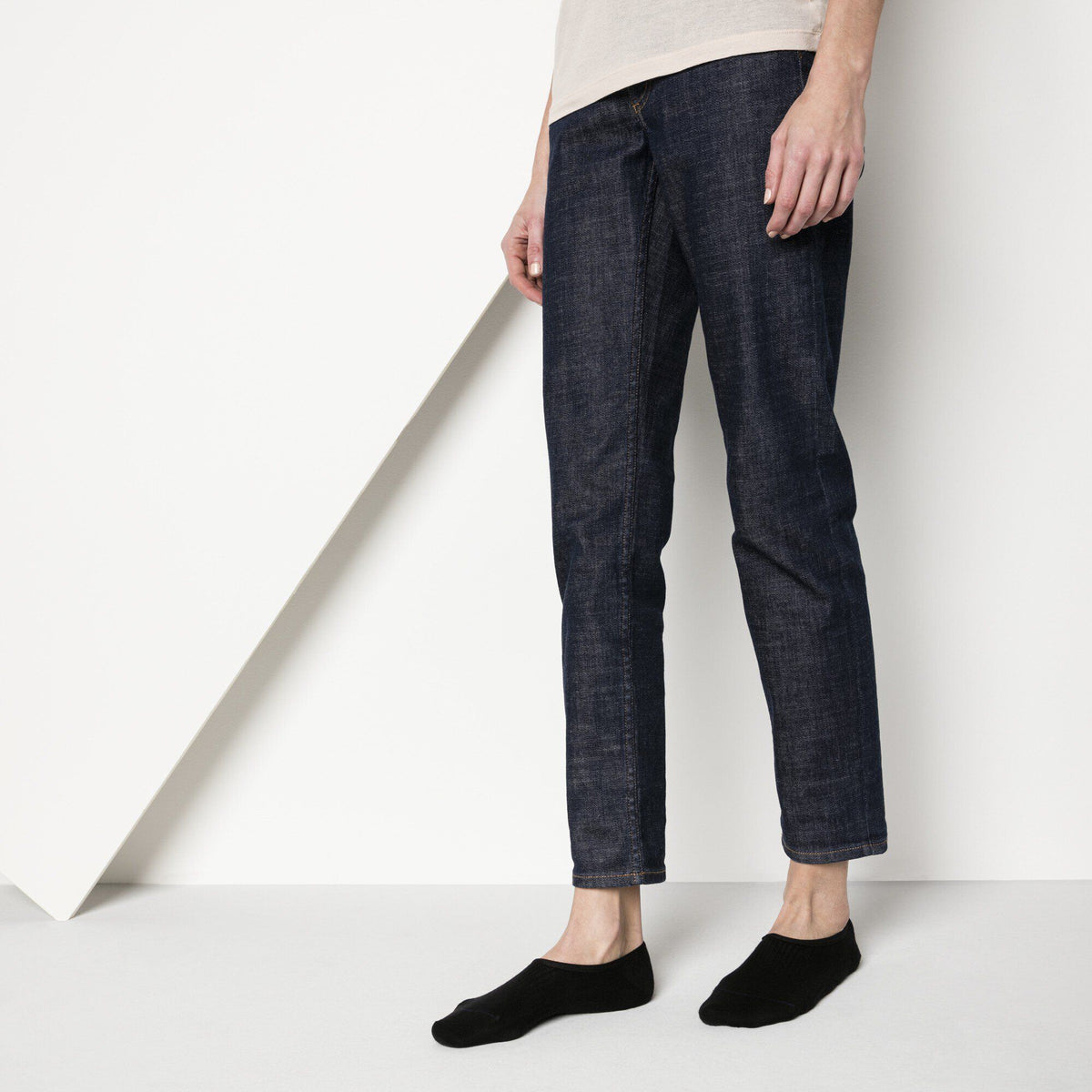 Cotton Sole Invisible Women Cotton/Polyamid/Elastane Black