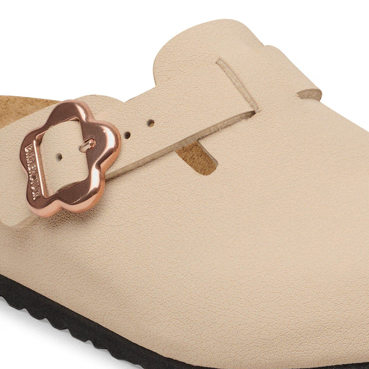 Boston Flower Buckle Kids Birko-Flor Nubuk
