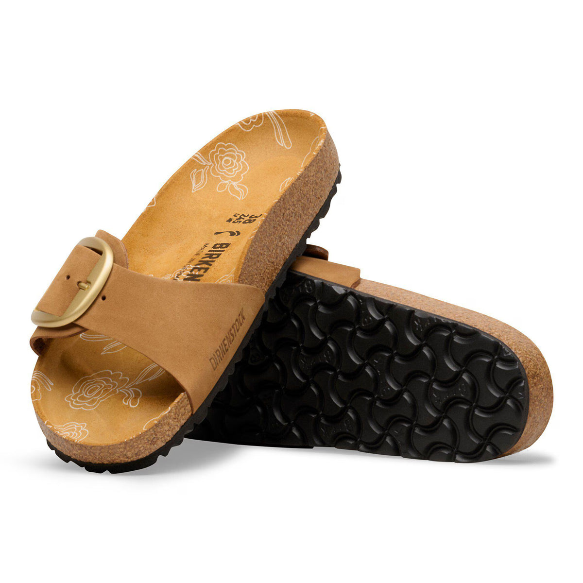 Madrid Big Buckle Nubuk Leather