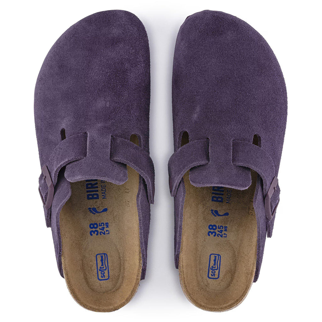 Boston Soft Footbed Suede Leather Wine