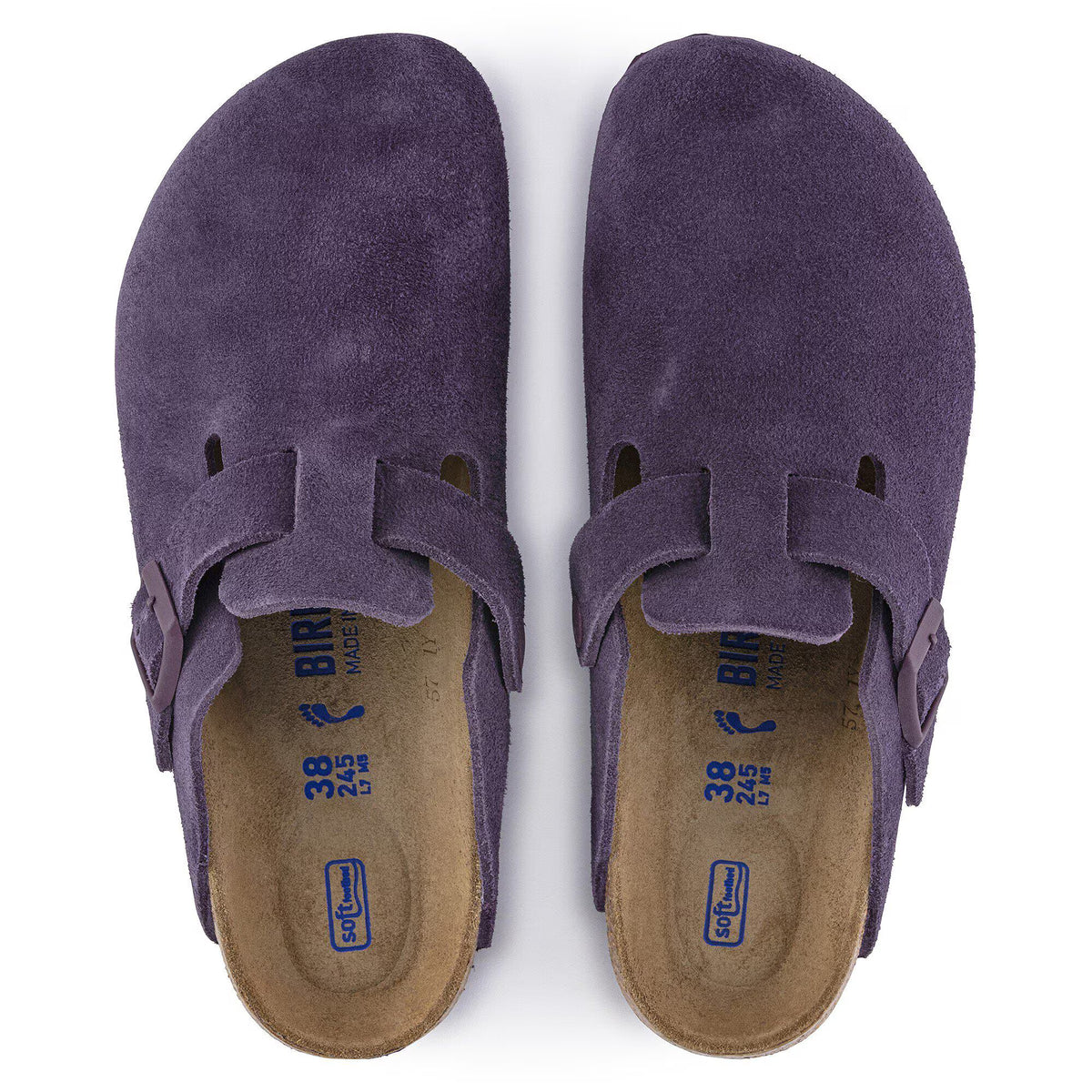 Boston Soft Footbed Suede Leather Wine