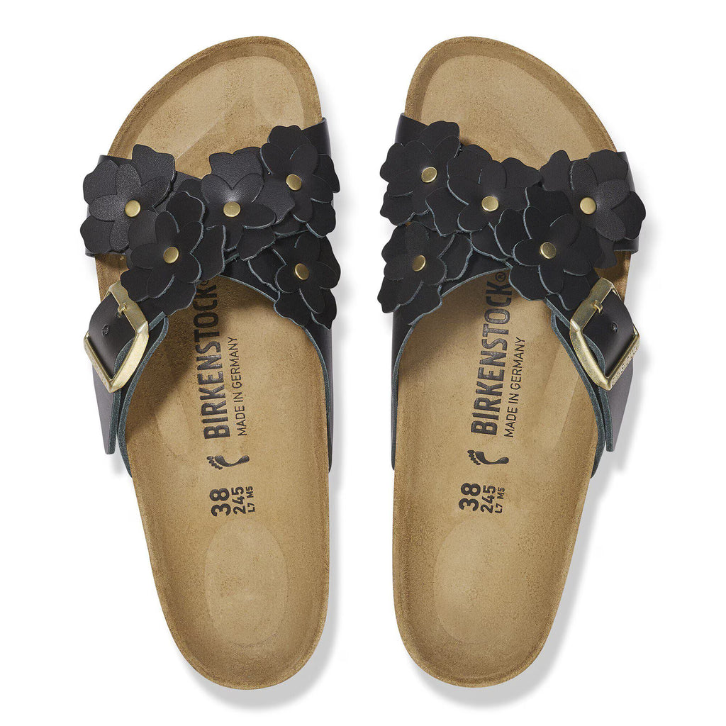 Siena Flower Embellishment Natural Leather
