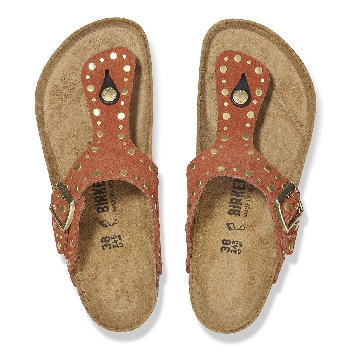 Gizeh Rivet Suede Leather