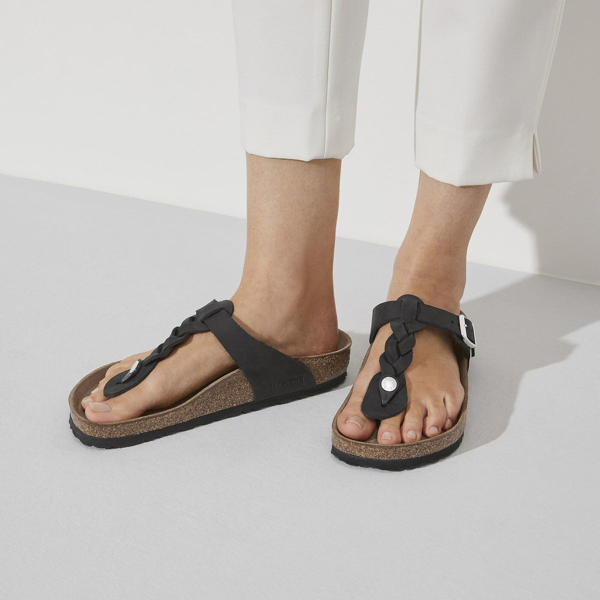 Gizeh Braided Natural Leather Oiled