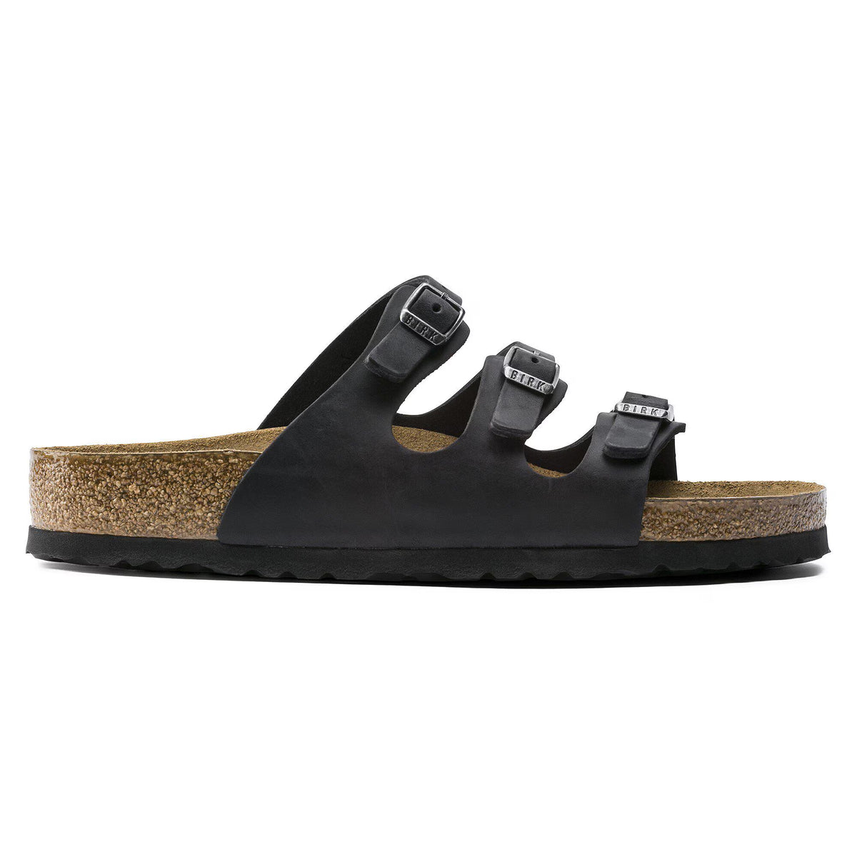 Florida Soft Footbed Natural Leather Oiled Black