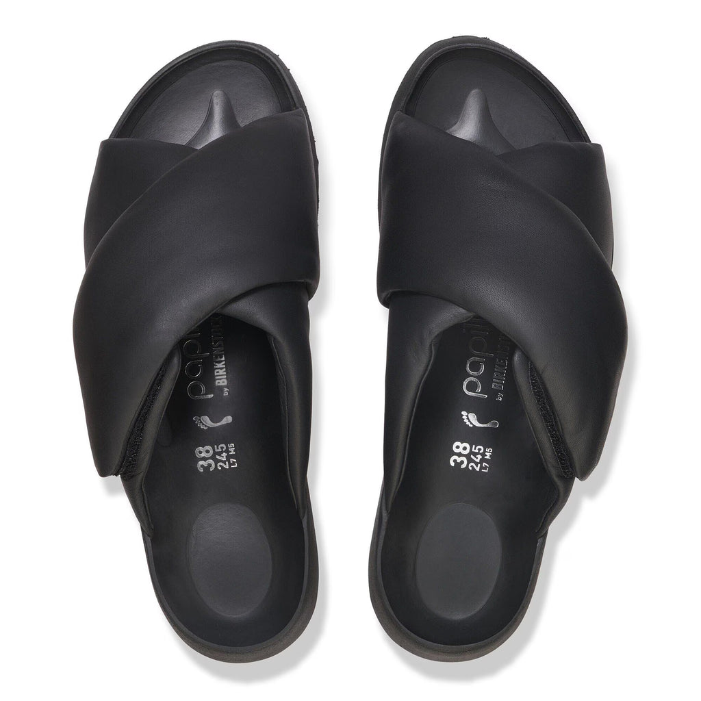 Theda Cross Strap Natural Leather