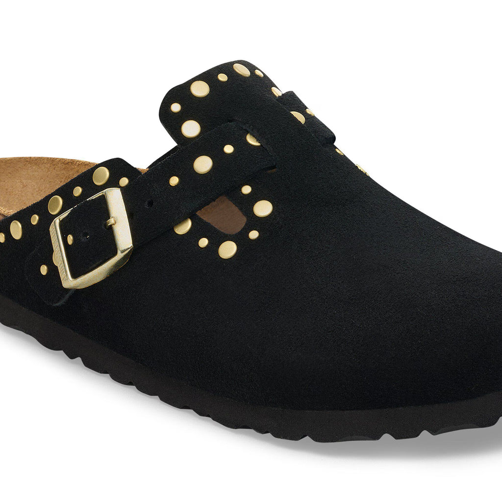 Boston Rivet Suede Leather