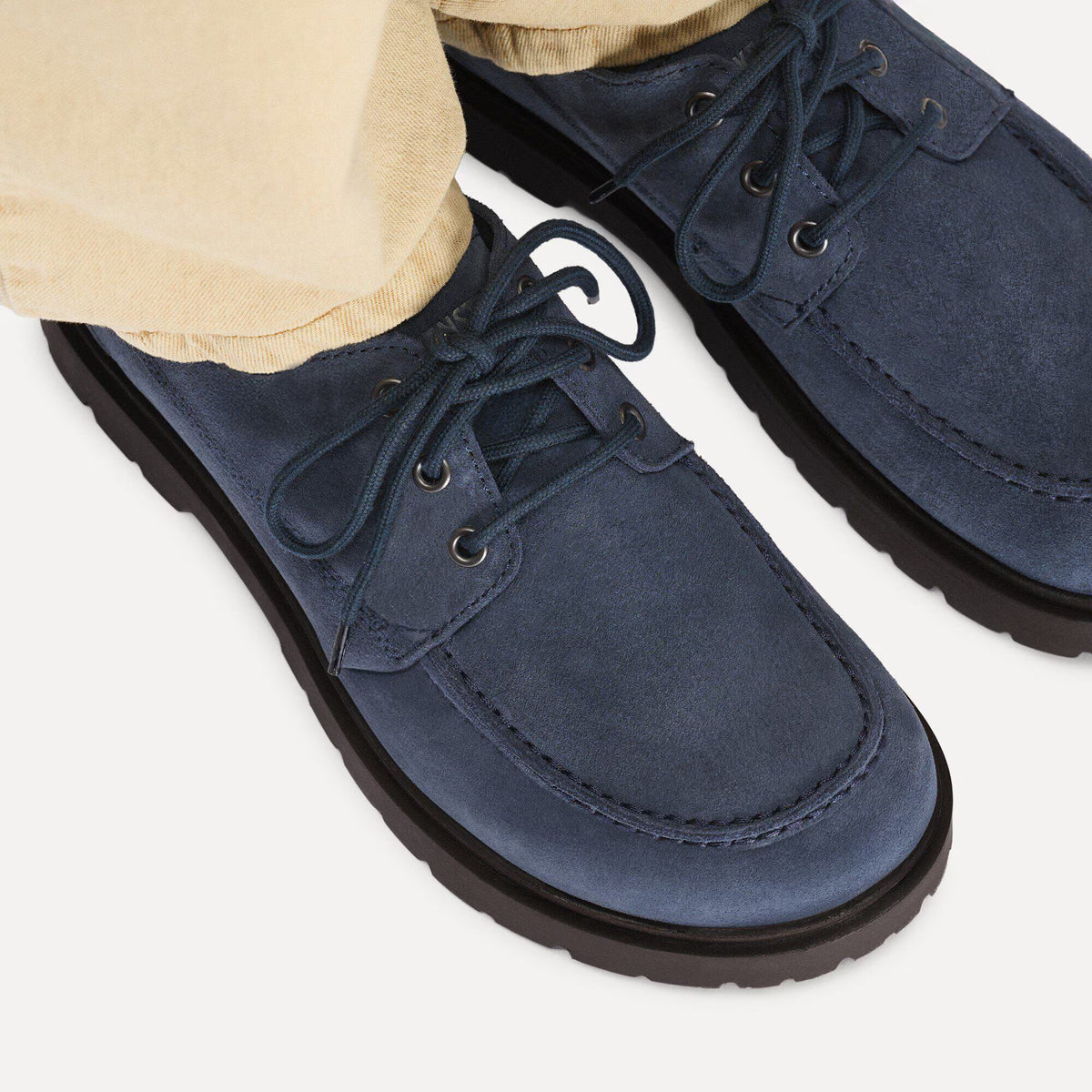 Highwood Moc Lace Low Suede Leather