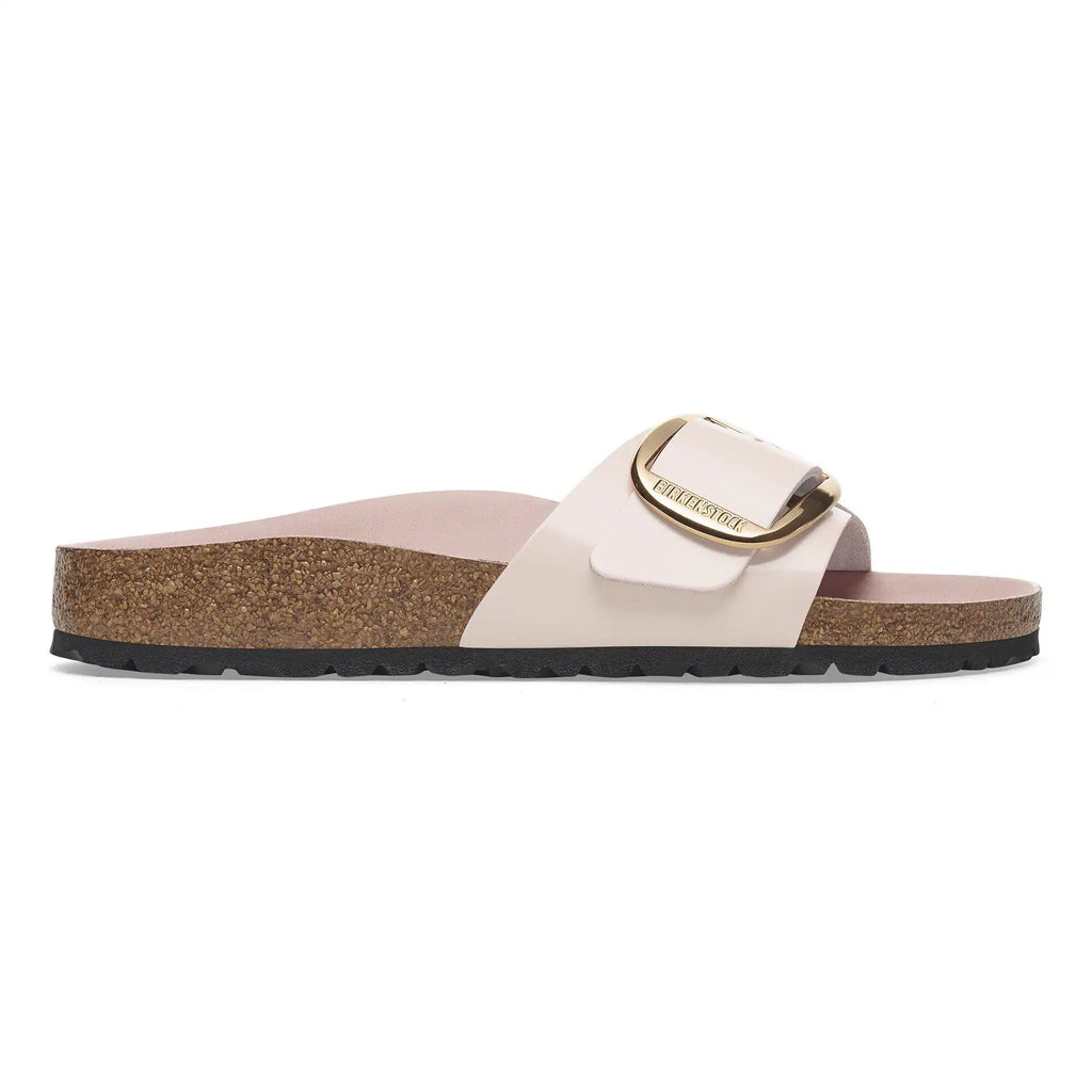 Madrid Big Buckle Natural Leather Patent