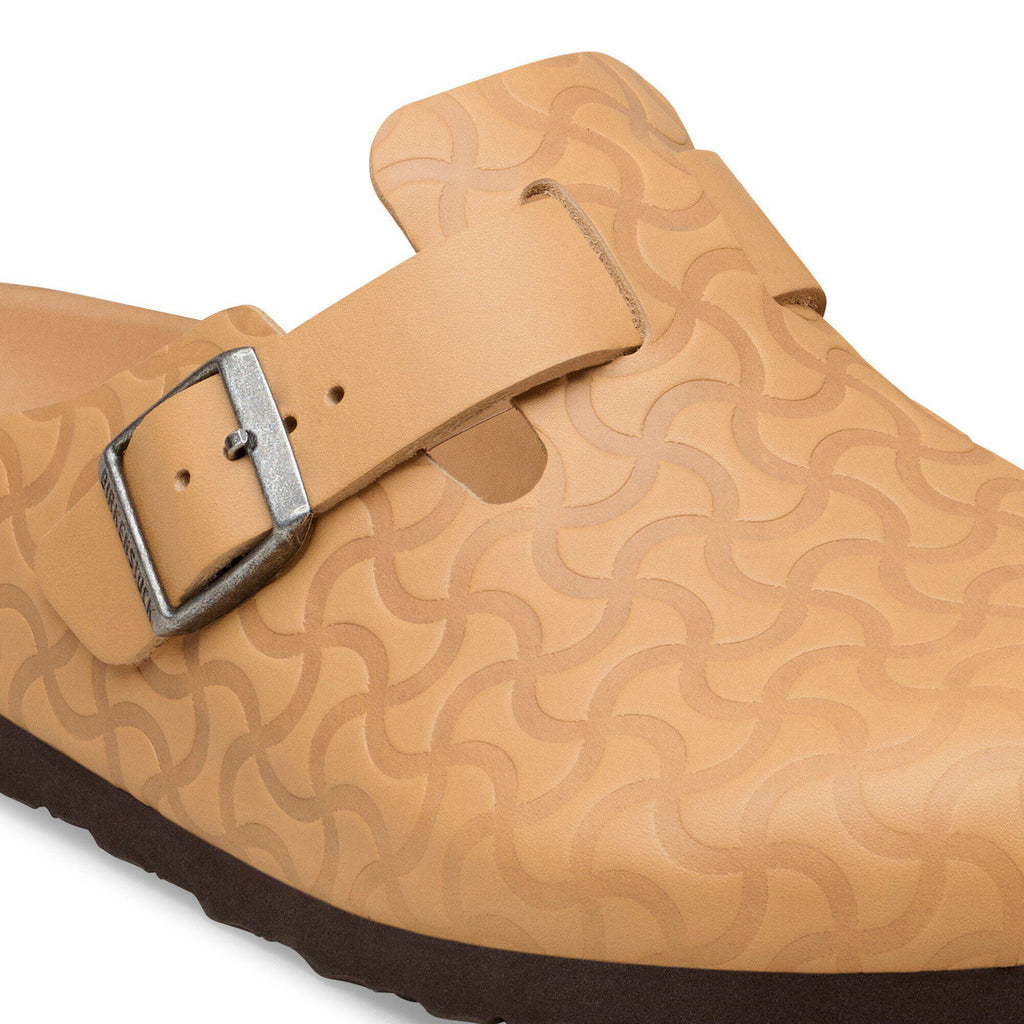 Boston BS Natural Leather Embossed