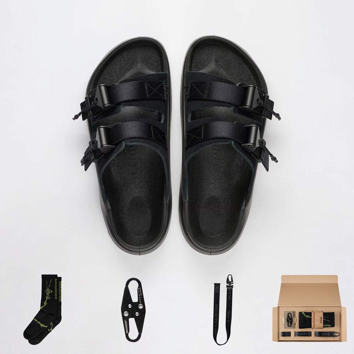 Maharishi Pack Nubuck Leather/Textile Black