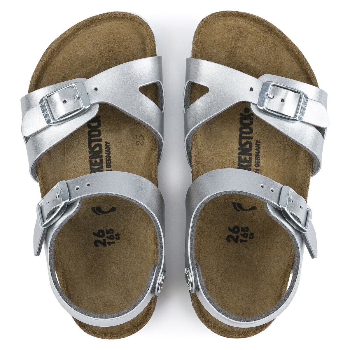 Rio Kids Birko-Flor Electric Metallic Silver