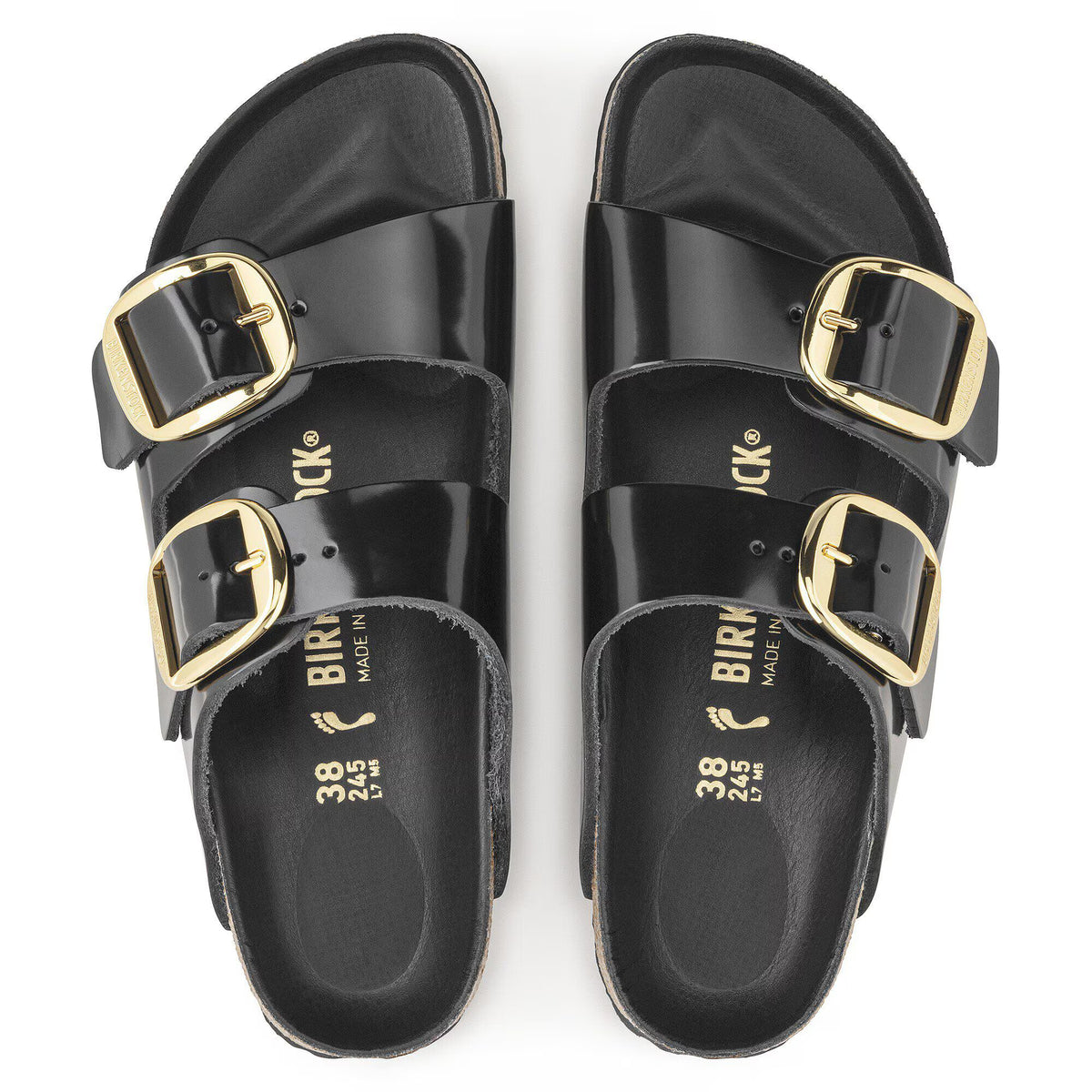 Arizona Big Buckle Natural Leather Patent