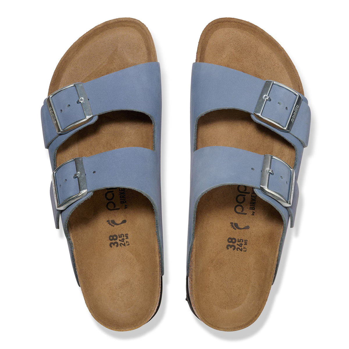 Arizona PAP Flex Platform Nubuk Leather Stone Blue