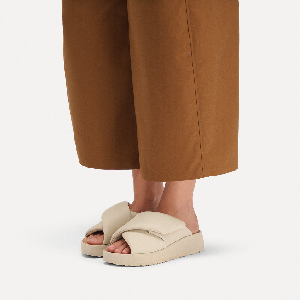 Theda Cross Strap Natural Leather