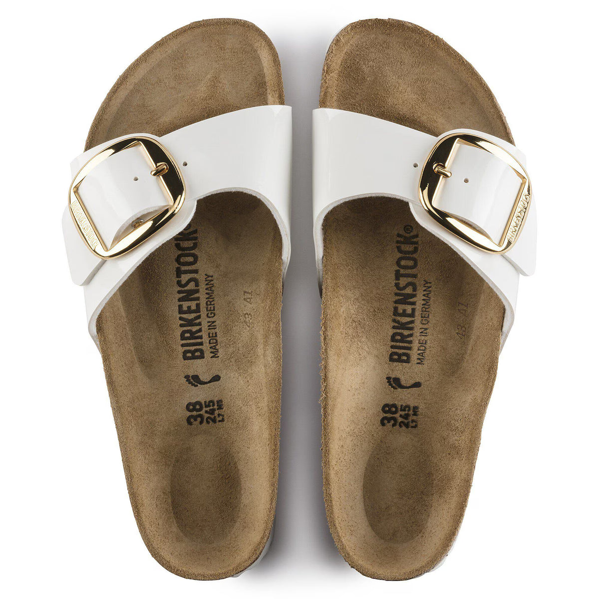 Madrid Big Buckle Birko-Flor Patent