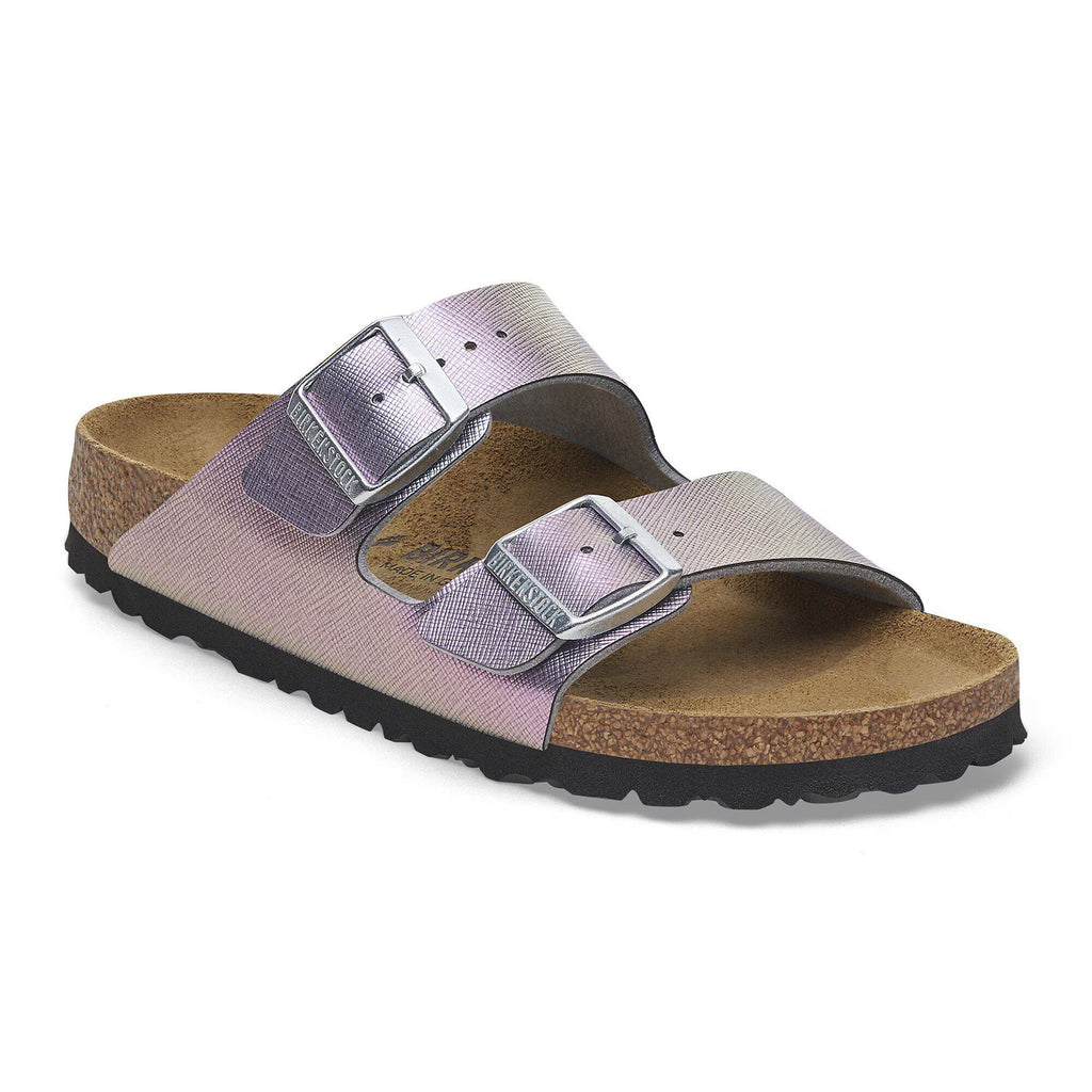 Arizona Birko-Flor Embossed Saffiano Iridescent Viola