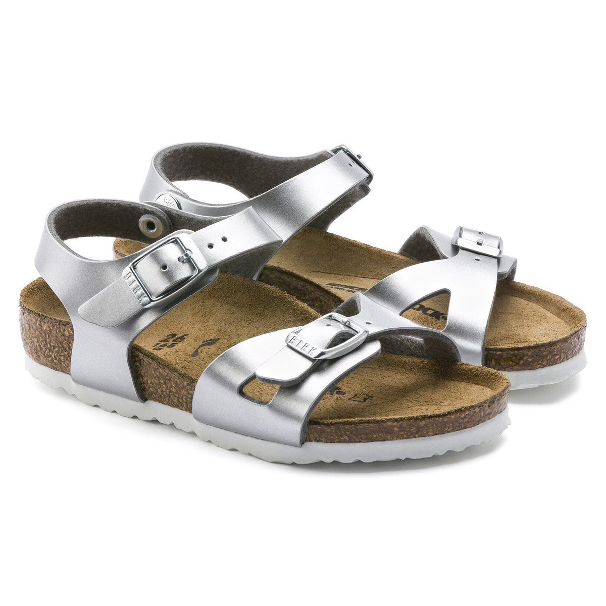 Rio Kids Birko-Flor Electric Metallic Silver