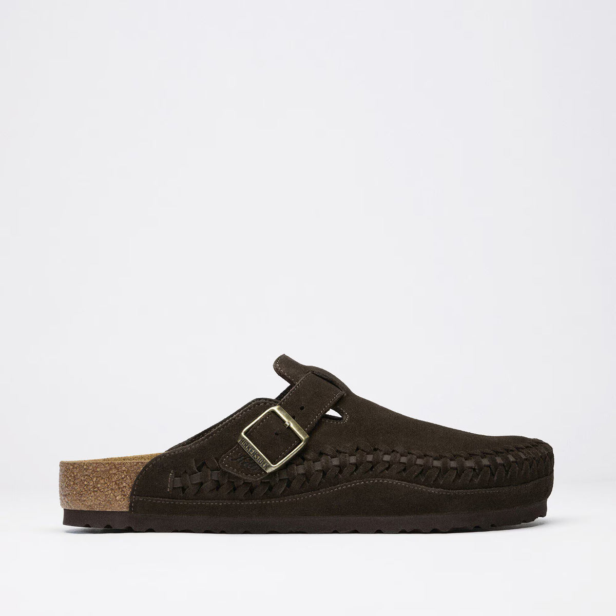 Boston Plaited Suede Leather Mocca