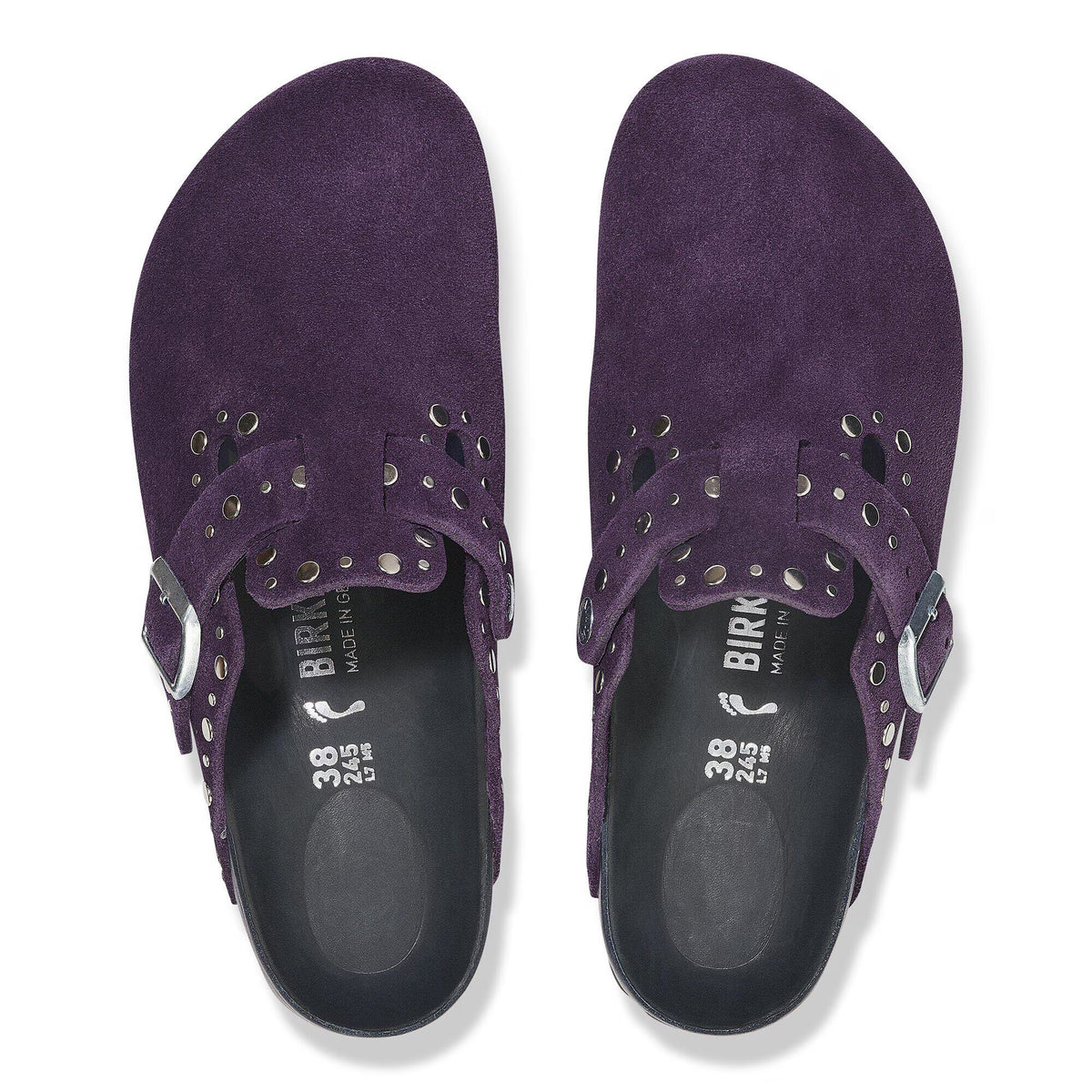 Boston Rivet Suede Leather