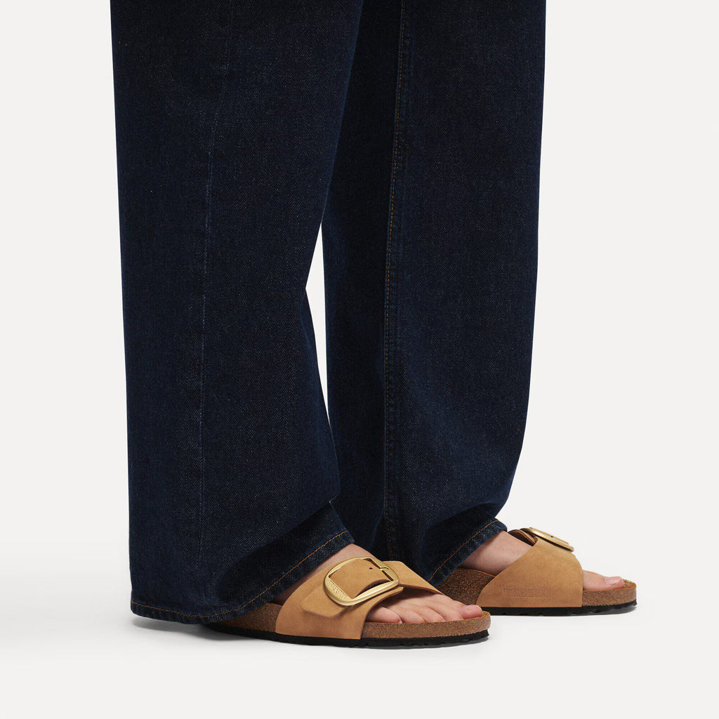 Madrid Big Buckle Nubuk Leather