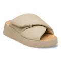 Theda Cross Strap Natural Leather