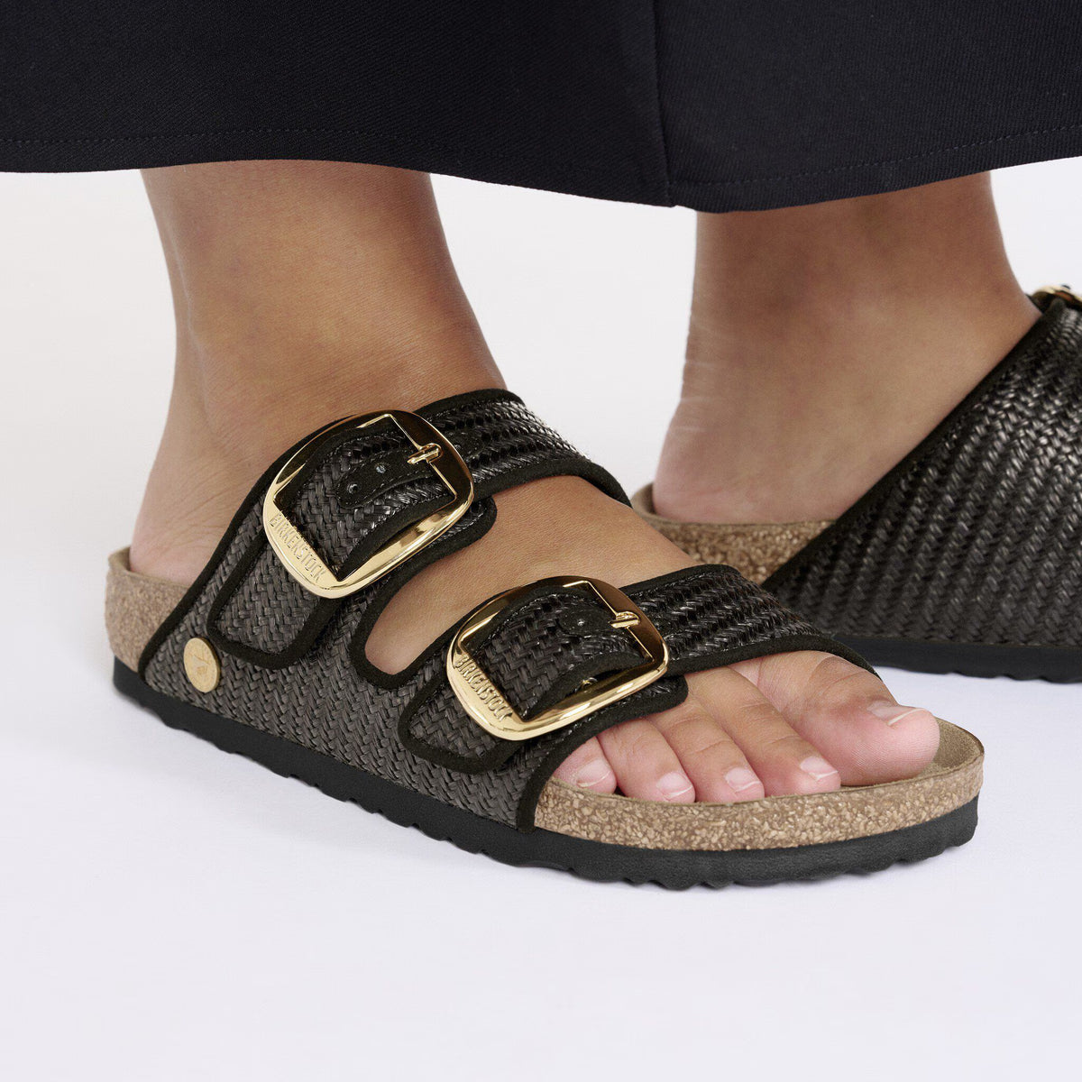 Arizona Big Buckle Raffia Textile