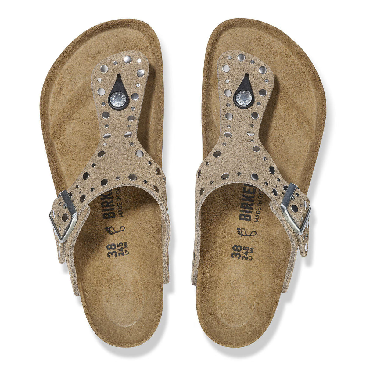 Gizeh Rivet Suede Leather