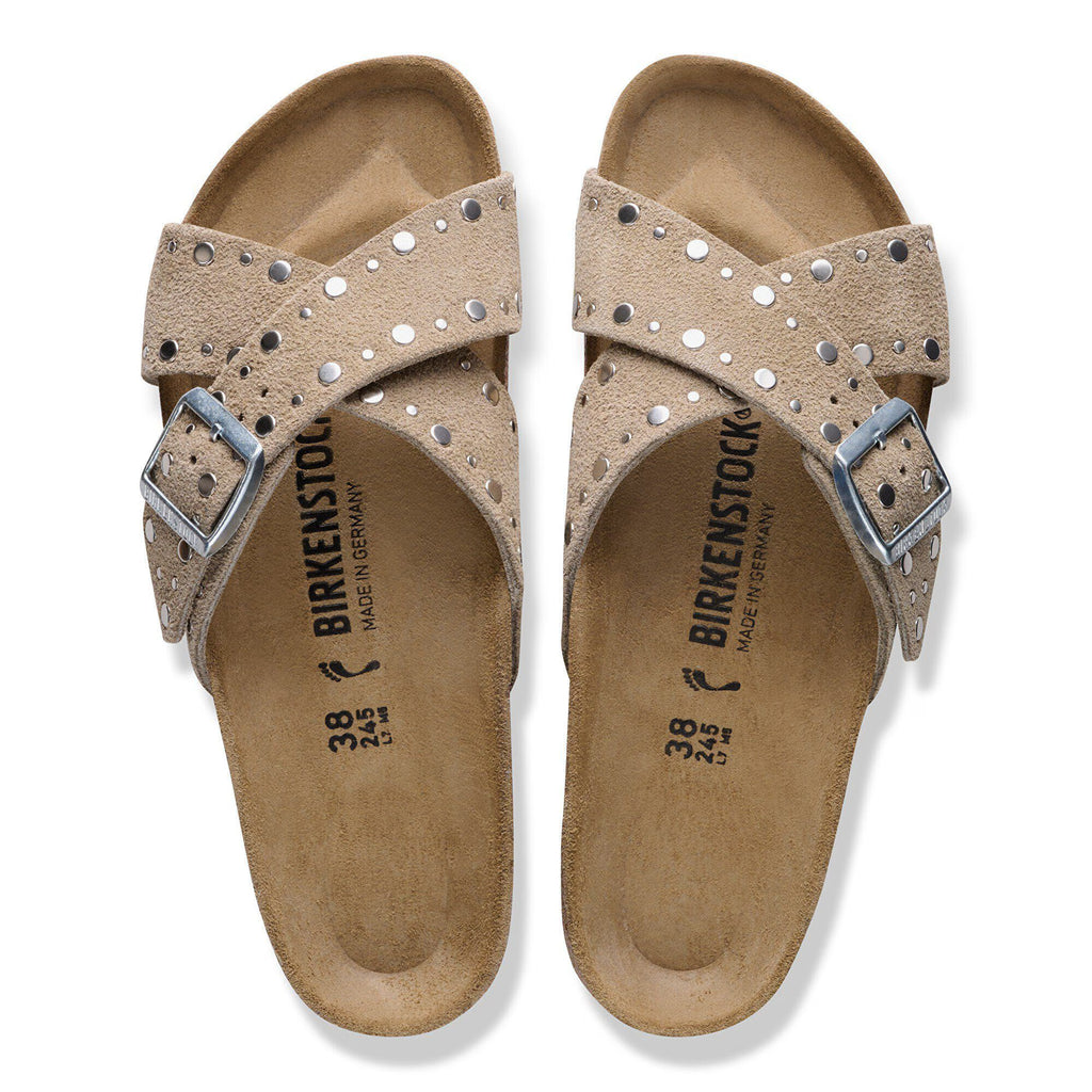 Siena Rivet Border Suede Leather