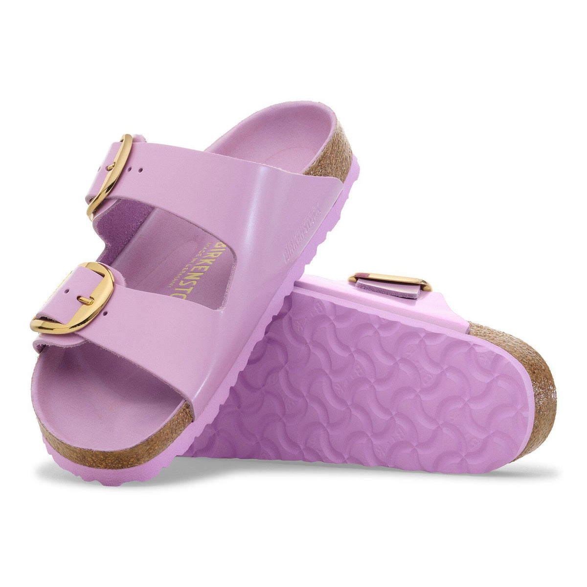 Arizona Big Buckle Natural Leather Patent