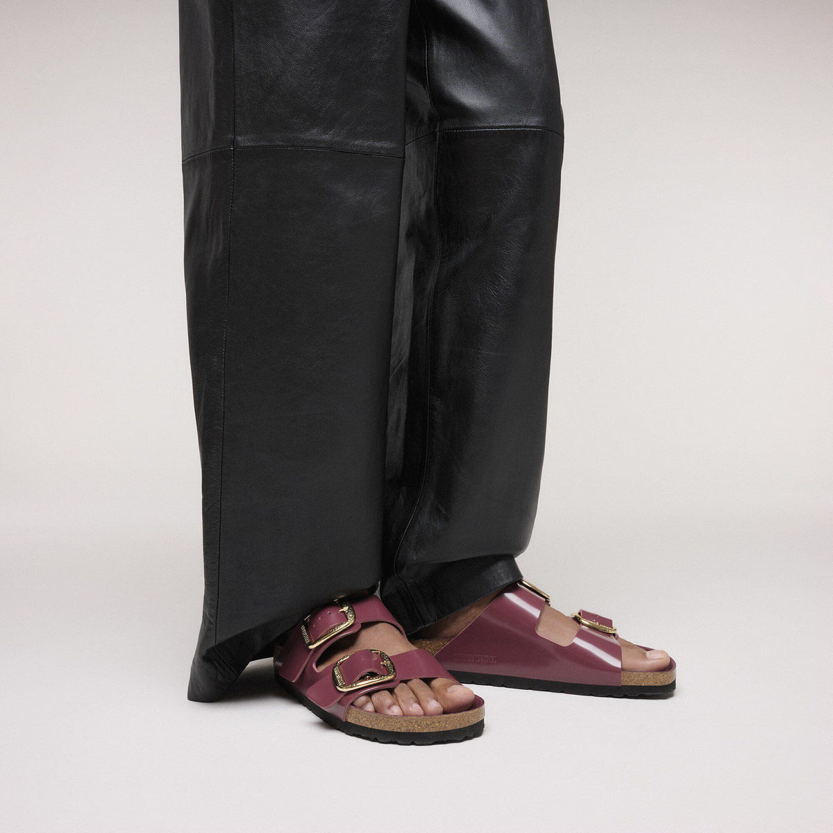 Arizona Big Buckle Natural Leather Patent