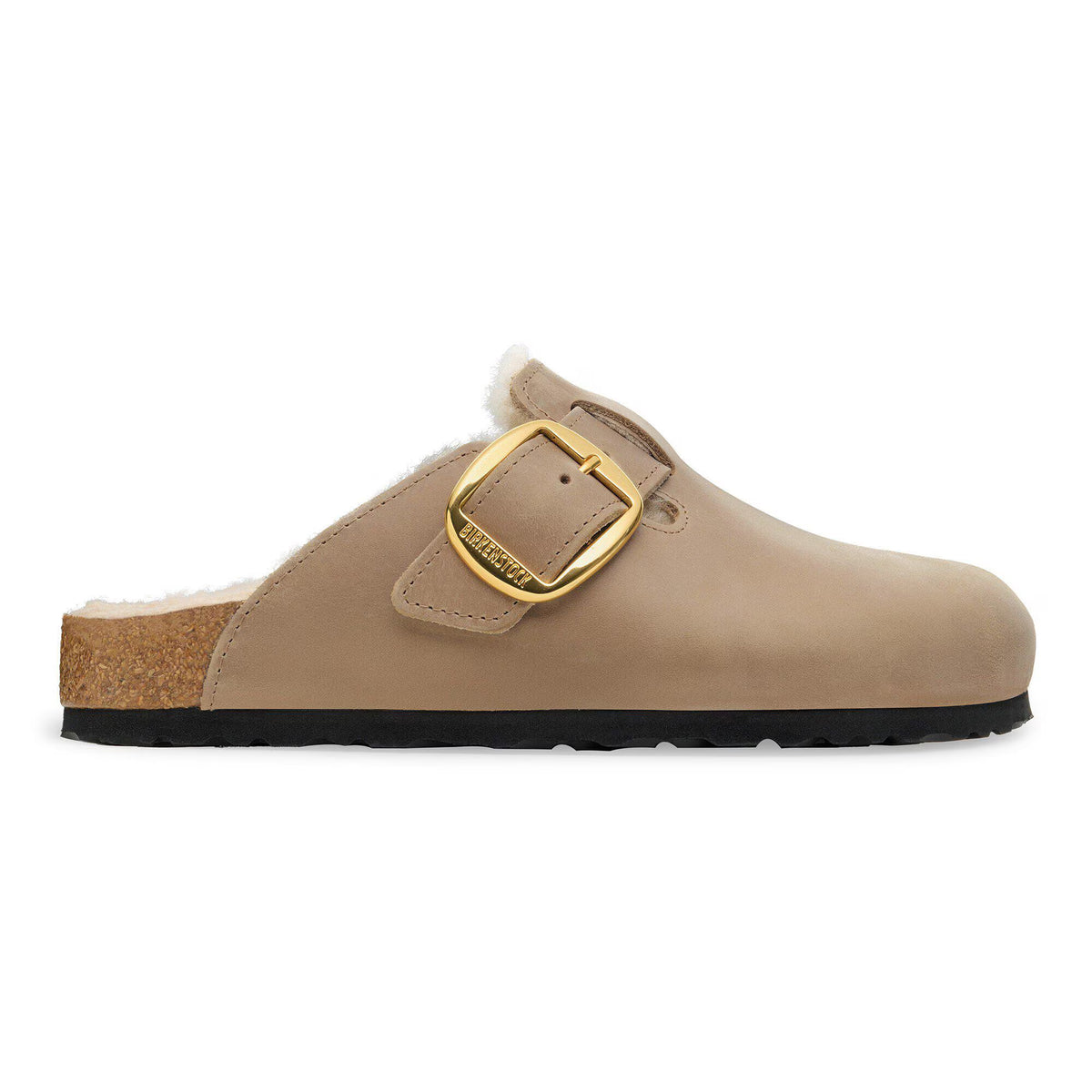 Boston Big Buckle Shearling Natural Leather Oiled