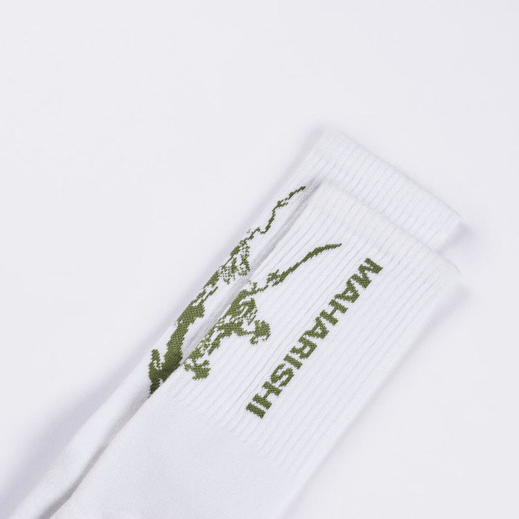 Maharishi Tabi Sports Socks Cotton/Polyamid/Elastane white